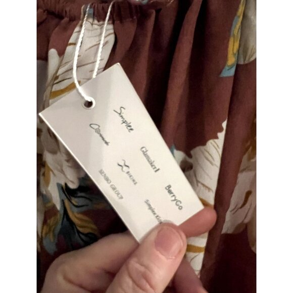 Simplee High Split Lace Up Back Cami Dress - Women's Small - Picture 4 of 6